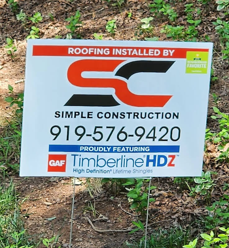 Simple Construction LLC Sign